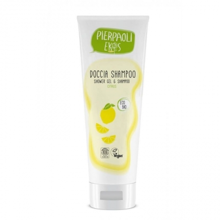 Pierpaoli Ekos Personal Care Szampon i żel pod prysznic w jednym wydajny cytrusowy certyfikowany 250ml